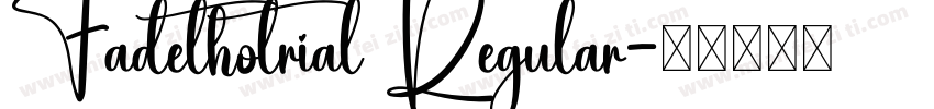 Fadethotrial Regular字体转换